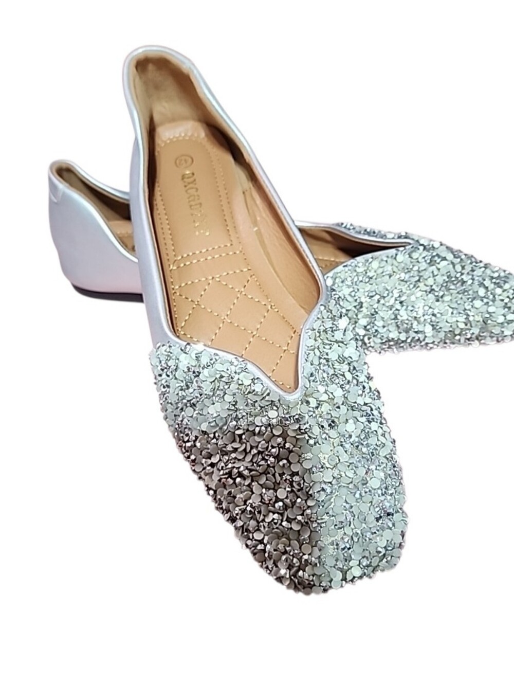 Womens Rhinstone Flats. 260/ Us 9.5 - Picture 3 of 9